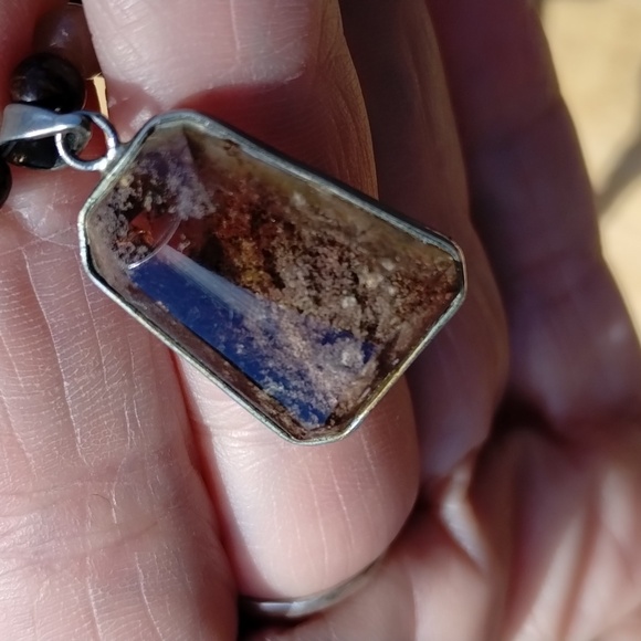 Evil Pawn Jewelry  OOAK Garden Quartz pendant / strawberry quartz amethyst .. - Picture 5 of 14